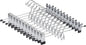 Amber Home 12 Pack Heavy Duty Add on Metal Pants Skirt Hangers, Stackable Add-on Metal Clothes Hangers with 2-Adjustable Clips, Cascading Clip Hangers Space Saving for Jeans, Slacks
