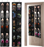 GOMAJI Over the Door Shoe Organizer, 12 Pocket, 2 Pack, Black, Mesh Storage for Shoes and Toys