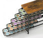 HFHOME Coffee Pod Holder with Wooden Top, Compatible with K-Cups, 5-Tier Coffee Capsule Storage Drawer, 70 Capacity Pods Organizer with 3 Mug Holders, for Home, Office, Kitchen Counter, Black