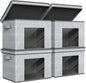 Univivi Foldable Fabric Storage Boxes Large Storage Bins with Lids [4-Pack] Collapsible Storage Cube Organizer, Closet & Bedroom Organization Containers, Home Storage Cube Box (Gray, 17“ x 12” x 12")