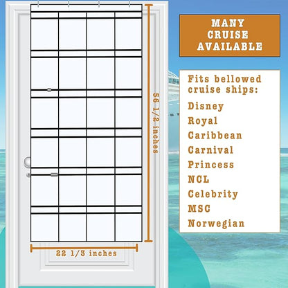 Cruise Essentials Over the Door Shoe Organizer Holder Magnetic Hooks for Cabin,Disney/Royal Caribbean/Carnival/Princess/NCL/Celebrity/MSC/Norwegian Items Must Have,Hanging Decoration Magnet