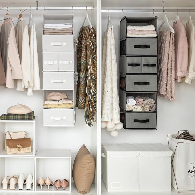 GRANNY SAYS Bundle of 1-Pack Baby Closet Organizer & 1-Pack Hanging Storage Shelves