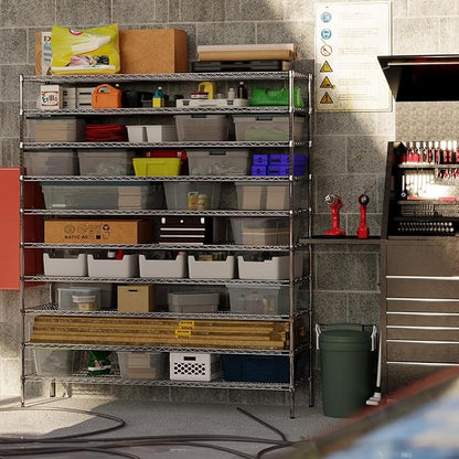 21" Deep x 72" Wide x 86" Height Wire Shelving Kit | 10-Tier | NSF Commercial Storage Rack Unit