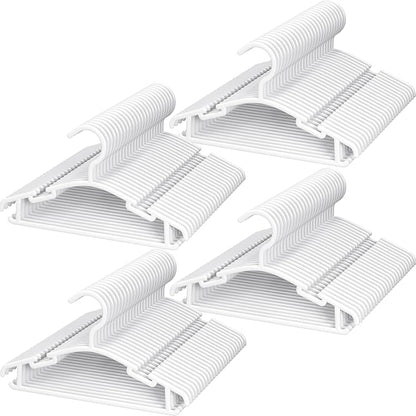 GoodtoU Baby Hangers 100Pack Kids Plastic Baby Clothes Hangers for Closet Small Children Infant Toddler Child, White