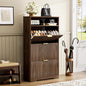 Shoe Cabinet Storage for Entryway Hidden Shoes Storage Cabinet with 3 Flip Drawers, Tall Free Standing Shoe Organizer Rack for Foyer, Hallway