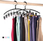 Legging Organizer for Closet,2 Pack Drying Rack with 20 Clips,Metal Yoga Pants Hangers,Windproof Clothes Hangers for Socks,Bras,Baby Clothes,Underwear-Space Saving,Indoor Outdoor Use (Pink)