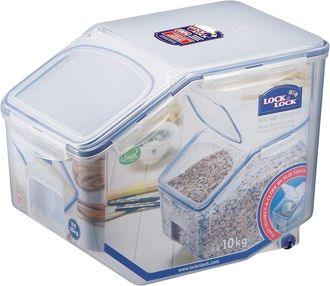 Lock & Lock Bulk Storage Bins Food Storage Container with Wheels (50.72-Cup)