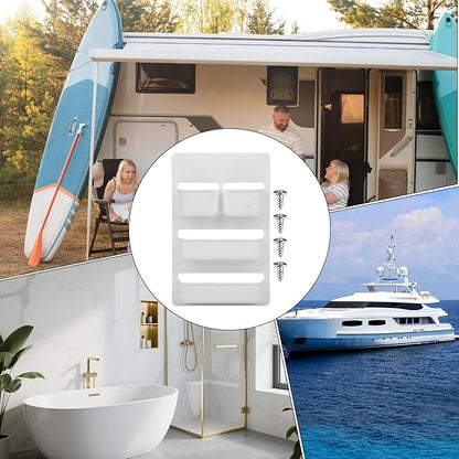 RV Door Organizer, Wall Mounted Boat Storage, Bathroom Hanging Organizer, for Pliable Material, Travel Storage Solution with Multiple Pockets, Home Apartment Accessory, for Road Trips Outdoor