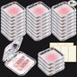 30 Set Press On Nail Display Box with Adhesive Tape and Card,Acrylic Nail Organizer Storage Case for Artificial Nail Packaging,Nail Salon Display Commercial Use