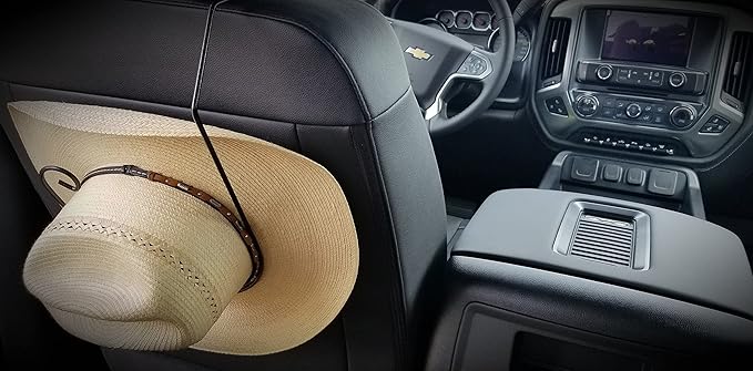 Cowboy Hat Holder for Truck & SUV – The Original Patented Design – American Made Powder Coated Steel
