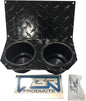 Compatible with Honda Pioneer 1000 Black Diamond Plate Jumbo Cup holder