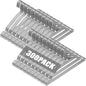 SPECILITE Wire Hangers 300 Pack, Metal Wire Clothes Hanger Bulk for Coats, Space Saving Metal Hangers 16.7 Inch Ultra Thin Non Slip with Groove, for Standard Size Suits, Shirts, Pants, Skirts-Silver