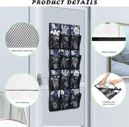 Retro Turtle Over the Door Organizer Hanging Shelves,Quick Dry Shoe Storage Hanging Bag,Small Hanging Shoe Rack for Closet,Stable Spice Rack for Kitchen,Organizer for Bathroom