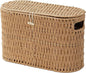 Coeusy Toilet Paper Basket with Lid,Paper Rope Decor Basket for Bathroom Organizers and Storage,Holds Up to 6 Mega Rolls,Decorative Hand-Woven Bathroom Bedroom Living Room Decor