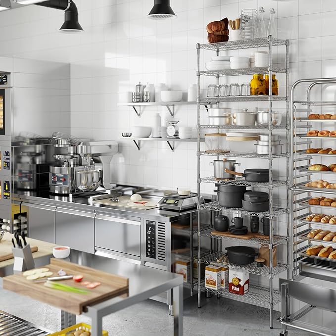 14" Deep x 30" Wide x 96" Height Wire Shelving Kit | 10-Tier | NSF Commercial Storage Rack Unit