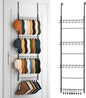 HapiRm Over the Door Hat Organizer - 4 Tier Wall Mounted Hat Rack with 24 Hooks and 10 Movable Clips, Hanging Baseball Cap Organizer Storage Holds to 34 Caps for Door, Bedroom, Closet
