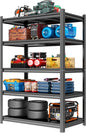 Heavy Duty Garage Shelving Unit, 5-Tier Adjustable Metal Storage Shelves, 3000LBS Load Capacity Shelf for Garage & Basement, Tool Organization, High - Capacity Storage Solution, 39.4" W, Black