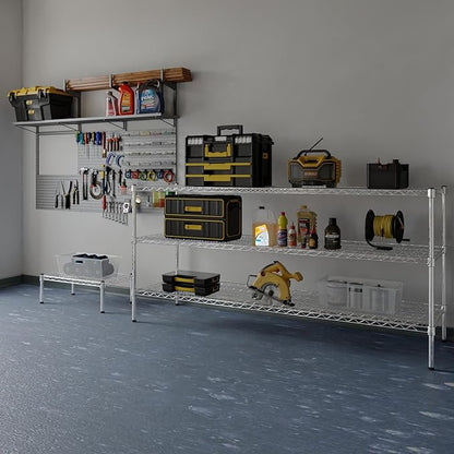 21" Deep x 72" Wide x 34" Height Wire Shelving Kit | 3-Tier | NSF Commercial Storage Rack Unit
