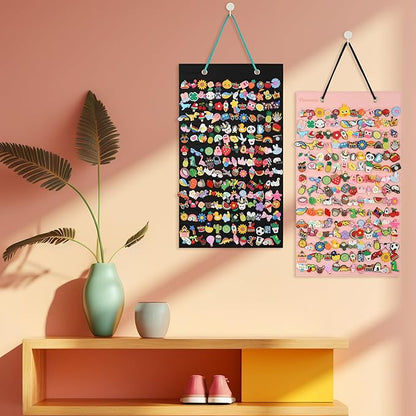 Pacmaxi Shoe Charms Organizer with 180 Holes, Portable Shoe Decoration Display Stand, Wall Mounted Holder for Charms