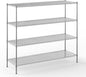 24" Deep x 72" Wide x 64" Height Wire Shelving Kit | 4-Tier | NSF Commercial Storage Rack Unit