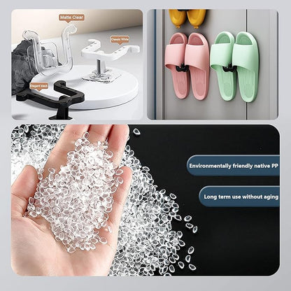 12Pcs Shoes Rack Slippers Holder Multifunctional Slippers Organizer Self Adhesive Shoe Rack Wall Hanger for Door Closet Bathroom Kitchen wall shoe rack