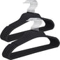 Rubber Coated Hangers 20 Pack, Non-Slip Clothes Hangers with Rustproof Hooks, Space Saving Thin Design for Closet/Retail/Home