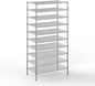 24" Deep x 42" Wide x 86" Height Wire Shelving Kit | 10-Tier | NSF Commercial Storage Rack Unit