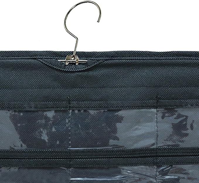 BB Brotrade Hanging Jewelry Organizer, 80 Pocket Accessories Organizer (Black)