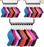 Hat Organizer, 3 Pack Hat Racks for Baseball Caps, 10 Clips Hat Hangers for Closet Travel to Hang Baseball Hat, Socks, Ties, Accessories Display Storage, Fits Hangers, White Plastic Foldable