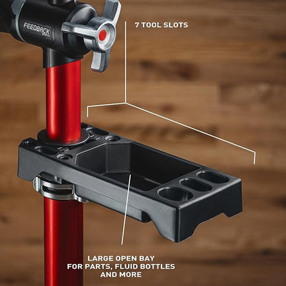 Feedback Sports | Tool Tray for Bike Repair Stands | Compatible W Upright Repair Stands | Black