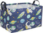 Sanjiaofeng Rectangular Kids Basket Space Storage Bins,Boys Basket Organizer.Waterproof PE Coating Storage with Handles.Clothers,Toys,Books,Kid's Gifts Storage. (Astronaut) …
