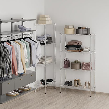 14" Deep x 36" Wide x 64" Height Wire Shelving Kit | 4-Tier | NSF Commercial Storage Rack Unit
