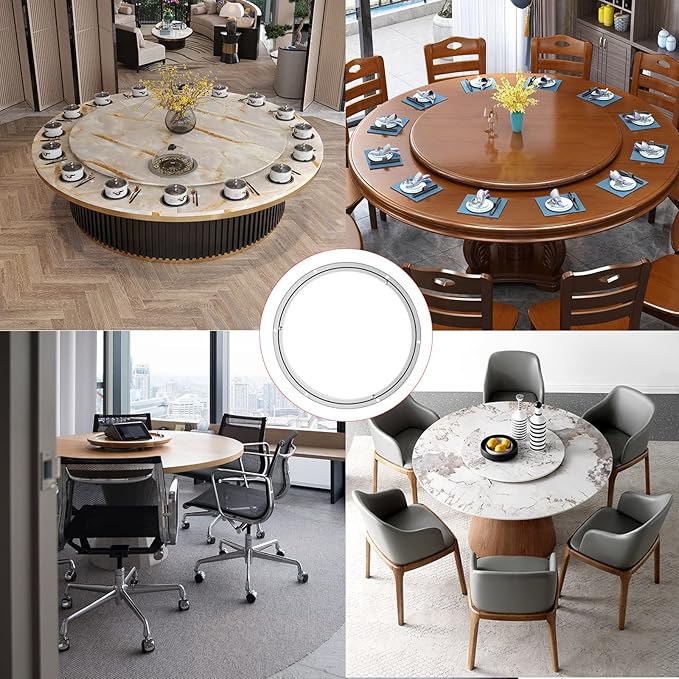 20 Inchs Lazy Susan Hardware Metal Rotating Turntable Bearings Swivel Plate Hardware for Dining-Table and Workbench