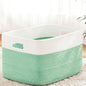 Artfeel Blanket Basket,Rectangle Woven Baskets for Storage,65L Laundry Basket for Decorative Nursery Blanket,Toys,Dirty Clothes and Magazine in Shelves,Baby Room,and Living Room