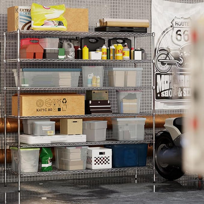 21" Deep x 72" Wide x 74" Height Wire Shelving Kit | 6-Tier | NSF Commercial Storage Rack Unit