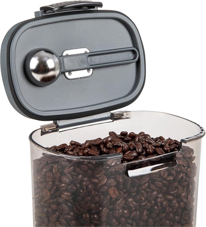 Progressive ProKeeper International Clear Plastic Airtight Food Baker's Kitchen Storage Organization Container Canister Set with Magnetic Accessories (Coffee 2-Quart)