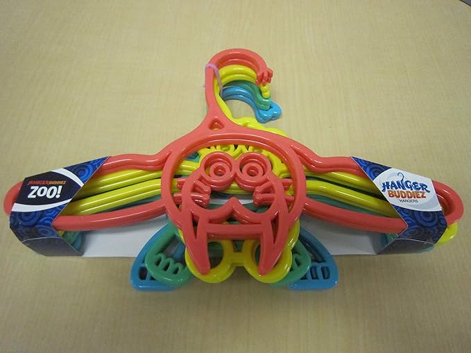 Silly Bandz Clothes Hanger Buddiez, Kids Zoo Animal Shape Hangers, Colorful, Fun