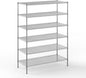 24" Deep x 54" Wide x 74" Height Wire Shelving Kit | 6-Tier | NSF Commercial Storage Rack Unit