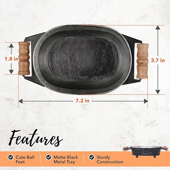 Autumn Alley Black Farmhouse Soap Dish for Bathroom – Fun Kitchen Soap Tray – Farmhouse Bathroom Accessories – Rustic Soap Dish – Wooden Handles Add Vintage Appeal – Cute Bathtub Decor