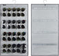 Dual Sided Hanging Sunglasses Organizer Wall Mounted Glasses Rack Storage Eyeglasses Holder Eyewear Display Case with 40 Slots (40 Slots-Grey)
