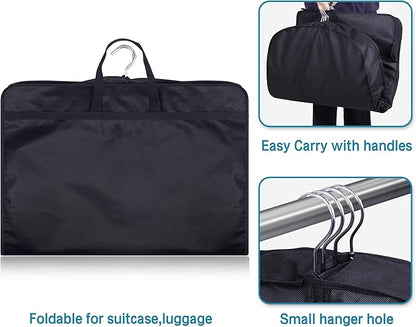 KIMBORA 35" Garment Bags for Hanging Clothes Travel, 4" Gusseted Suit Bags for Closet Storage Mens Garment Protector Cover for Coats, Jackets, Shirts (3 Packs)