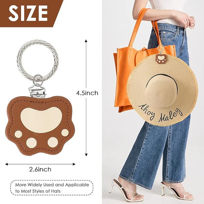 Hat Clip for Travel Sun Hat Holder Hang on Bags Hands Free Hats Clip-on Luggage Women’s Outdoor Travel Accessory