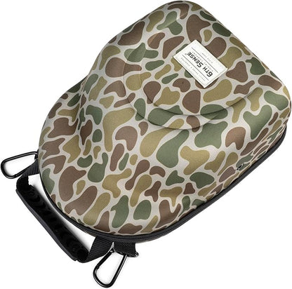 6th Sense Hat Chamber Case – Hard Shell Hat Carrier – Travel Storage Organizer for Structured Baseball Caps - Room for up to 8 Items (Retro 1974)