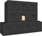STORAGE MANIAC Storage Cubes, 13 Inch Collapsible Storage Bins with Handles, 10 Pack Fabric Foldable Bins for Organization, Durable Storage Bins for Closet, Shelves, Offices, Toys, 10-Pack Black