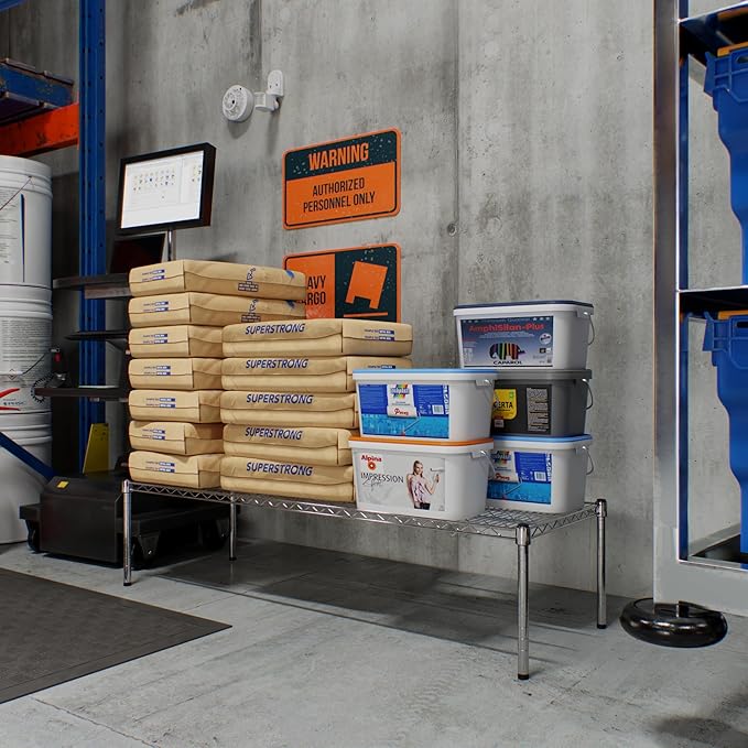 21" Deep x 60" Wide x 14" Height Wire Shelving Kit | 1-Tier | NSF Commercial Storage Rack Unit