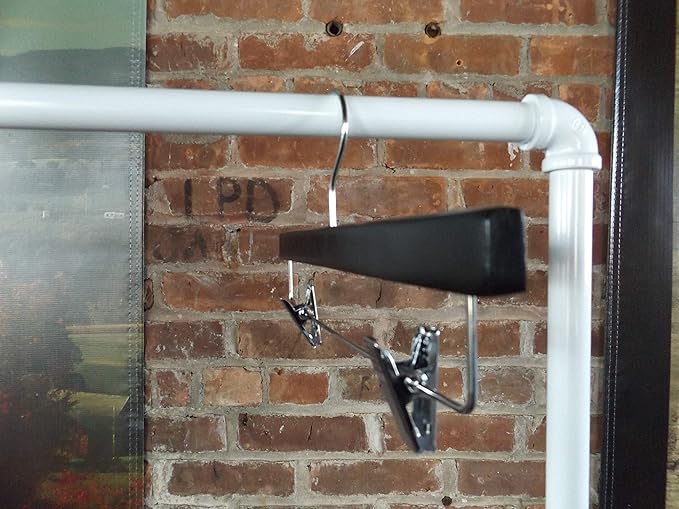 NAHANCO 14” Flat Wooden Skirt/Pant Hanger with Chrome Hardware, Black (Pack of 25)