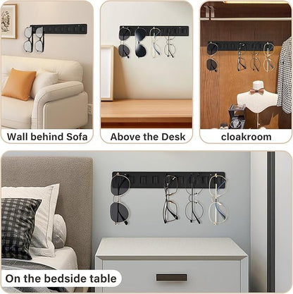 Sunglass Organizer Wall Mounted Glasses Holder, Entryway sunglasses rack Effortlessly Elevate Your Eyewear Storage