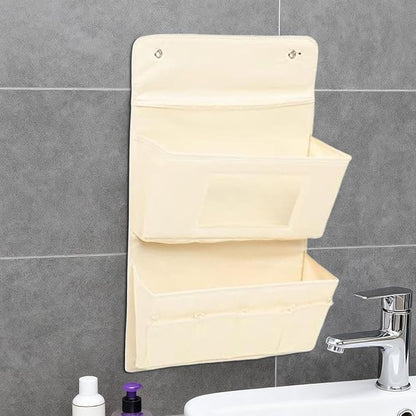 Wall Pocket - 15.75 x 24.8 Inch Step , Door Hanging Bag, Cupboard Hangable Storage Bag for Kitchen, Cupboard, Bathroom, Bedroom, Laundry College Door