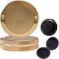 3.5 Upgraded Pouches Can Holder Pouch Container Metal Pouch Tin Portable Exquisite Zipper Case (GOLDEN)
