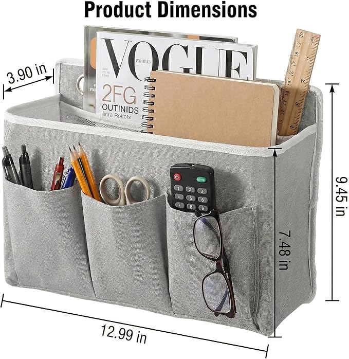 2-Pack Wall Hanging Storage Bag, Over the Door Organizer with Large Mesh Pockets, Hanging Wall Basket Storage for Pantry, Bedroom, Bathroom, Heavy Duty Wall Mounted Storage for Dorm,Closet (Grey)